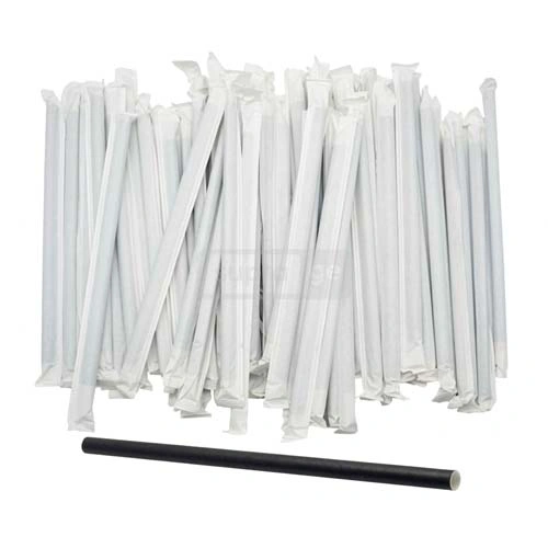 მუყაოს შავი საწრუპები ინდივიდუალური ქაღალდის შეფუთვით 8მმ 100ც